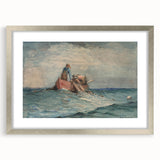Realism Art Prints - Hauling in the Nets by Winslow Homer