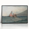 Realism Art Prints - Hauling in the Nets by Winslow Homer