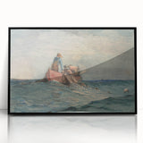 Realism Art Prints - Hauling in the Nets by Winslow Homer