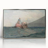 Realism Art Prints - Hauling in the Nets by Winslow Homer