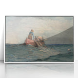 Realism Art Prints - Hauling in the Nets by Winslow Homer