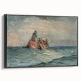 Realism Art Prints - Hauling in the Nets by Winslow Homer