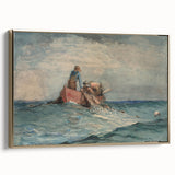 Realism Art Prints - Hauling in the Nets by Winslow Homer
