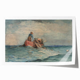 Realism Art Prints - Hauling in the Nets by Winslow Homer