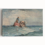 Realism Art Prints - Hauling in the Nets by Winslow Homer