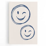 Smiley Faces Wall Art – Fun & Playful Boys Room Decor