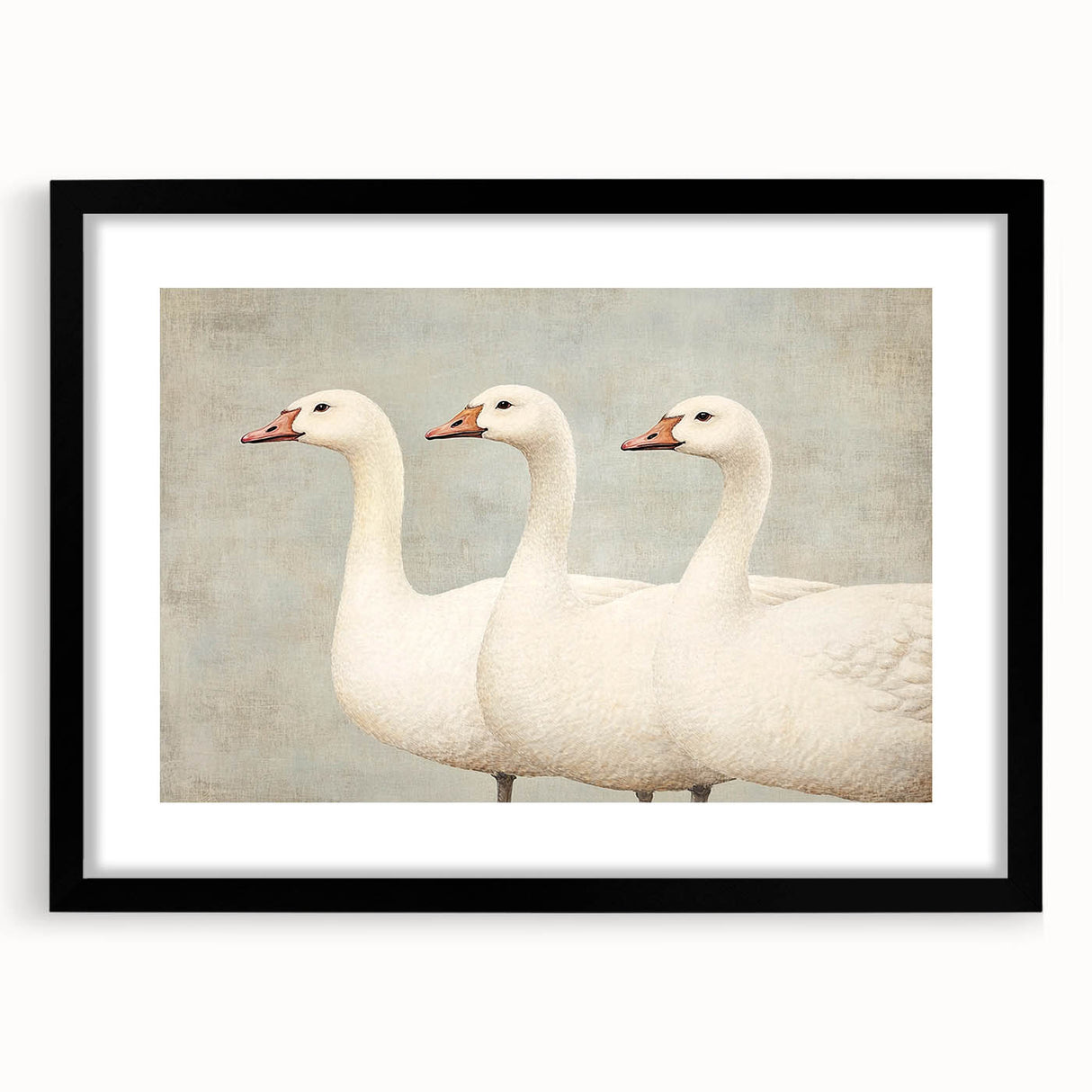 Vintage Geese Nursery Wall Art - Framed Baby Art Prints