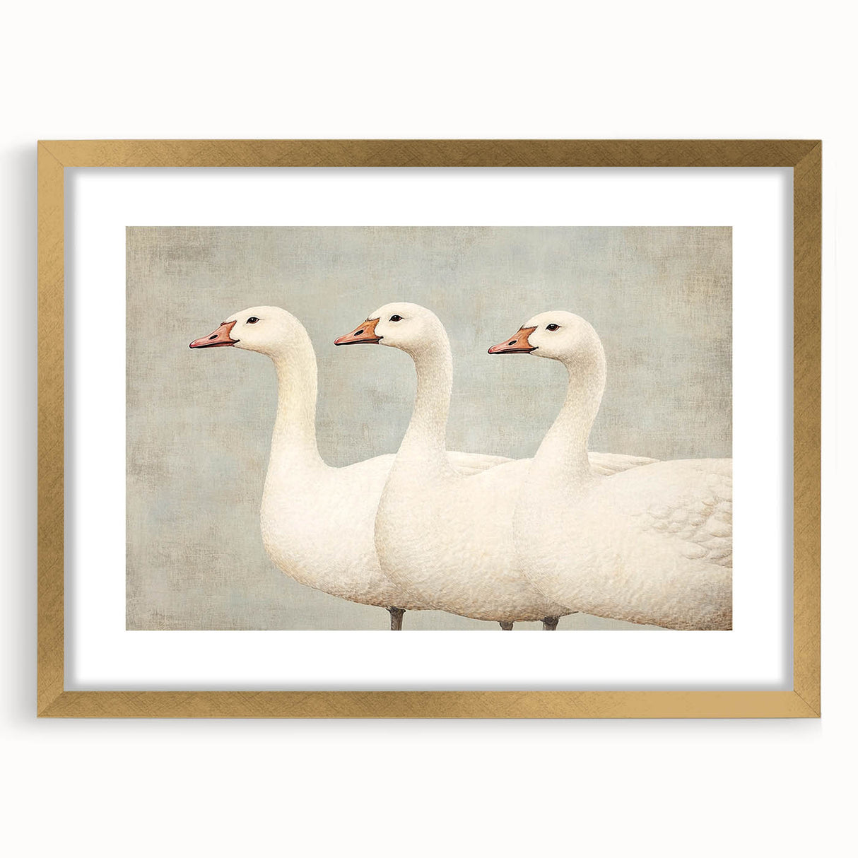Vintage Geese Nursery Wall Art - Framed Baby Art Prints