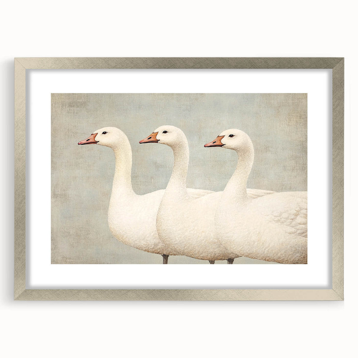Vintage Geese Nursery Wall Art - Framed Baby Art Prints