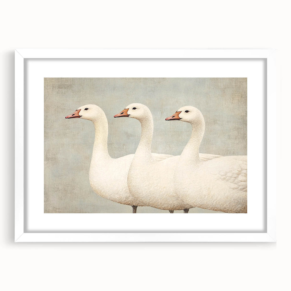 Vintage Geese Nursery Wall Art - Framed Baby Art Prints