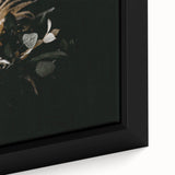 Extra large framed canvas featuring textured, colorful art of a black abstract design, ideal for living room decor.