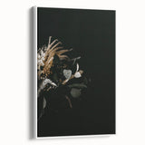 Vintage poster art of autumn trees on extra large framed canvas, featuring vibrant fall colors, ideal for living room decor.