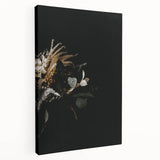 Autumn-themed large art on stretched canvas with warm orange and brown tones, suitable for kitchen wall decor.