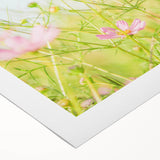Art deco poster featuring a spring scene with pastel colors on rolled canvas, suitable for dining room walls.
