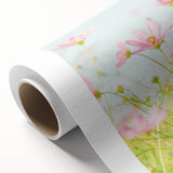 Art deco poster depicting spring season with pastel shades on rolled canvas, ideal for nursery wall art.