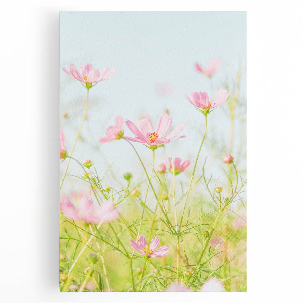 Large black and white stretched canvas featuring a minimalist spring tree design, ideal for kitchen wall art.