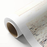 Art deco poster depicting a summer scene on rolled canvas, featuring soft pastel colors, ideal for nursery wall art.