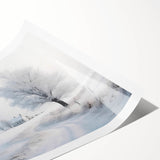 Extra large wall art featuring line art flowers in muted tones on rolled print, ideal for large living room decor.