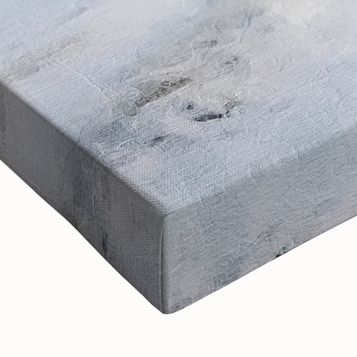 Winter landscape art in black and white on stretched canvas, ideal for bedroom wall decor.