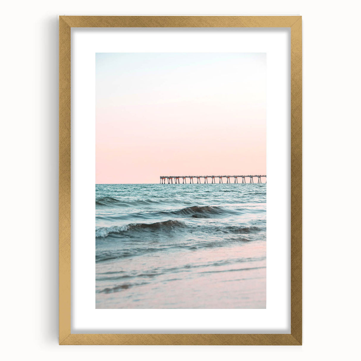 Extra large abstract art print with textured swirls in gold and white, framed, ideal for living room decor.