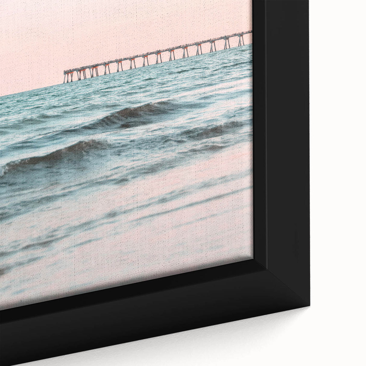 Extra large black wall art on canvas featuring textured, colorful abstract design, ideal for living room decor.