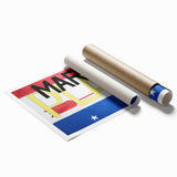 Modern Wall Art: Bold Typography and Symbolism by Charles Demuth