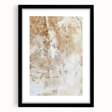 Abstract strokes wall art framed in black with a mat, showcasing a modern design perfect for contemporary decor. Ideal for enhancing living spaces or offices.