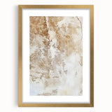 Abstract wall art featuring vibrant gold and multicolored strokes in a sleek frame with a white mat, ideal for modern decor, enhancing any living space.