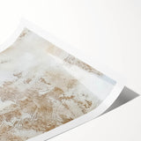 Abstract wall art print featuring dynamic strokes in vibrant blue, orange, and yellow colors, showcasing a modern design ideal for contemporary home decor.