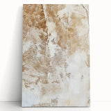 Abstract strokes wall art on stretched canvas, featuring vibrant colors of blue, orange, and gold. Ideal for modern home decor, adding a dynamic touch to any room.