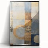 Framed abstract strokes wall art in black acrylic, showcasing bold, dynamic brush strokes on a sleek black frame, perfect for modern home decor.