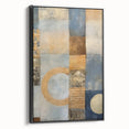 Framed canvas wall art showcasing abstract strokes in black and gray tones, viewed from the side, perfect for modern home decor. Ideal for art enthusiasts seeking a contemporary aesthetic.