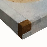 Close-up of abstract strokes wall art on stretched canvas, showcasing vibrant colors and dynamic brushwork, perfect for modern home decor. Ideal for art enthusiasts seeking a unique statement piece.