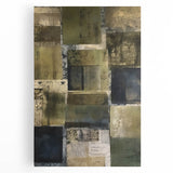 Abstract strokes wall art on stretched canvas, showcasing vibrant colors and dynamic patterns, ideal for modern home decor and artistic expression.