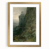 Abstract Modern Art of Rocky Cliffs – Contemporary Wall Decor