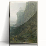 Abstract Modern Art of Rocky Cliffs – Contemporary Wall Decor