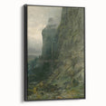 Abstract Modern Art of Rocky Cliffs – Contemporary Wall Decor