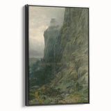 Abstract Modern Art of Rocky Cliffs – Contemporary Wall Decor