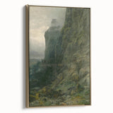 Abstract Modern Art of Rocky Cliffs – Contemporary Wall Decor