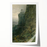 Abstract Modern Art of Rocky Cliffs – Contemporary Wall Decor