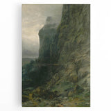 Abstract Modern Art of Rocky Cliffs – Contemporary Wall Decor