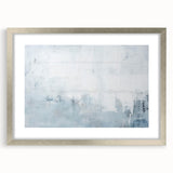 Abstract wall art featuring colorful strokes in a modern design, framed with a sleek silver mat, perfect for contemporary home decor. The artwork adds a vibrant touch to any living space, enhancing aesthetic appeal and creating an inviting atmosphere.