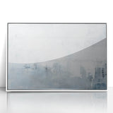 Framed wall art featuring abstract strokes in vibrant colors, set against a sleek white background, perfect for modern home decor and artistic enhancement.