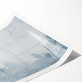 Abstract wall art print featuring dynamic strokes in vibrant colors, designed to enhance modern interiors. The rolled print showcases fluid shapes and a contemporary aesthetic, perfect for adding a stylish touch to any room.