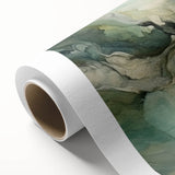 Abstract wall art print on rolled canvas showcasing vibrant strokes in shades of blue, orange, and yellow, perfect for modern home decor. Ideal for art enthusiasts seeking unique, colorful accents to enhance their living space.