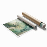 Abstract strokes wall art print in vibrant colors, showcasing fluid shapes and dynamic lines, perfect for modern home decor. Packaged securely for delivery.