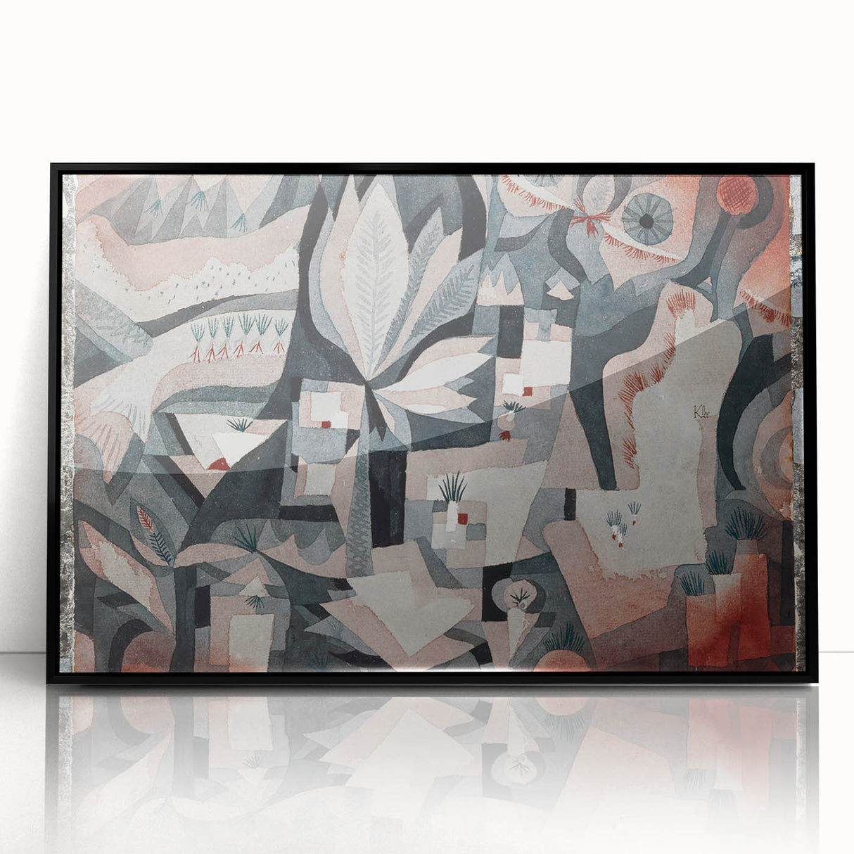 Modern Wall Art: Abstract Garden Scene by Paul Klee