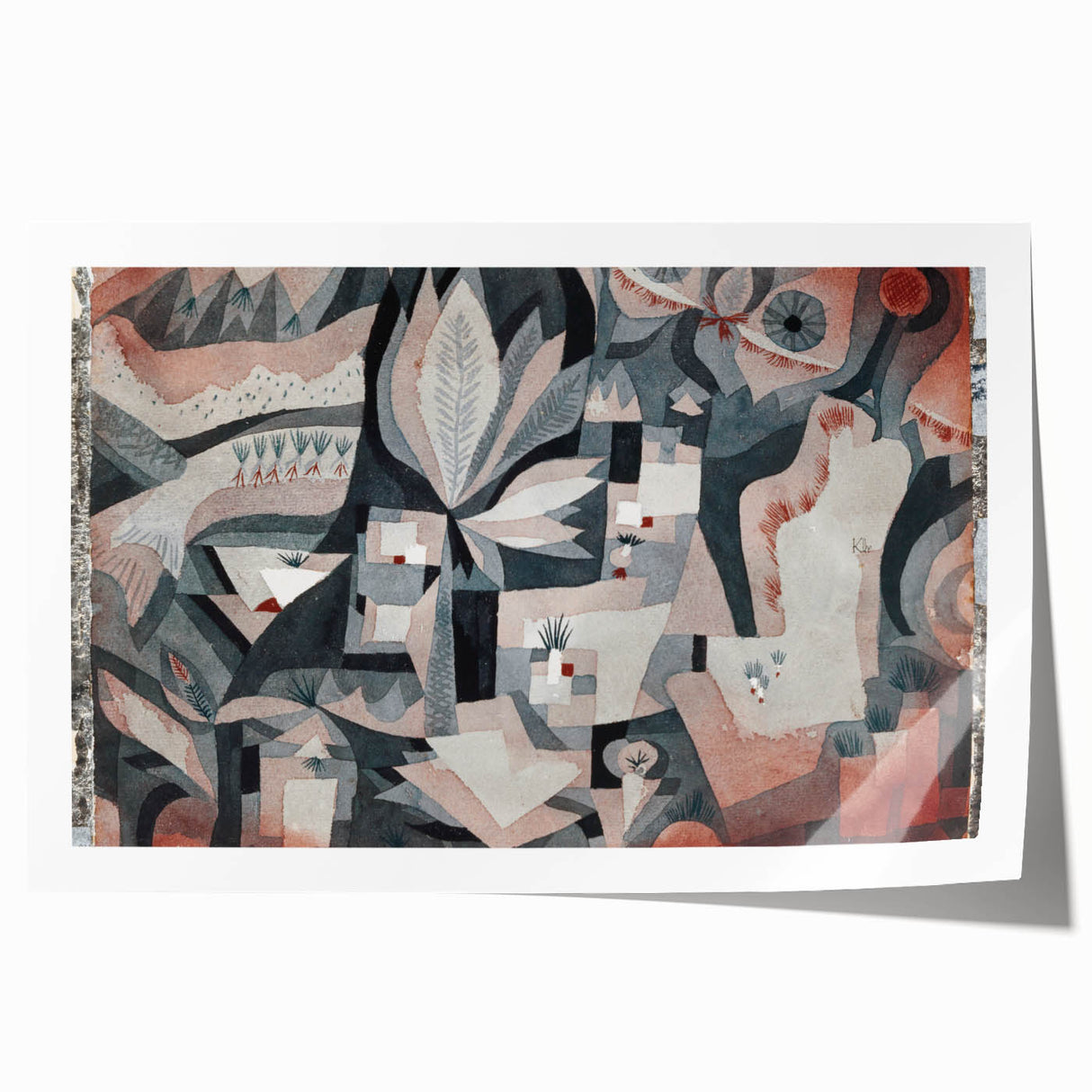 Modern Wall Art: Abstract Garden Scene by Paul Klee