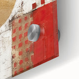 Close-up view of an abstract strokes wall art piece, showcasing vibrant colors and fluid designs on acrylic glass, perfect for modern decor.