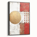 Framed abstract strokes wall art in black, showcasing dynamic brushwork and textures, ideal for modern home decor. Side view emphasizes the sleek frame design.